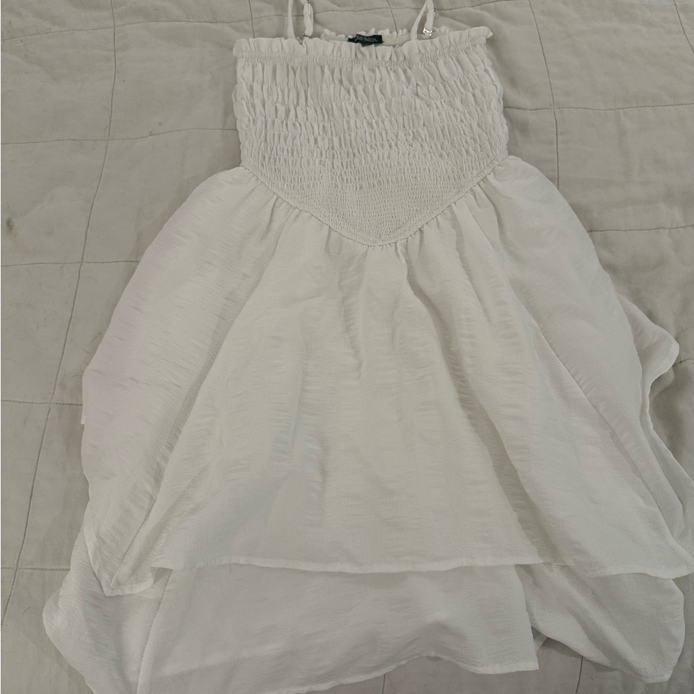 Wild Fable white Ruffled Top dress